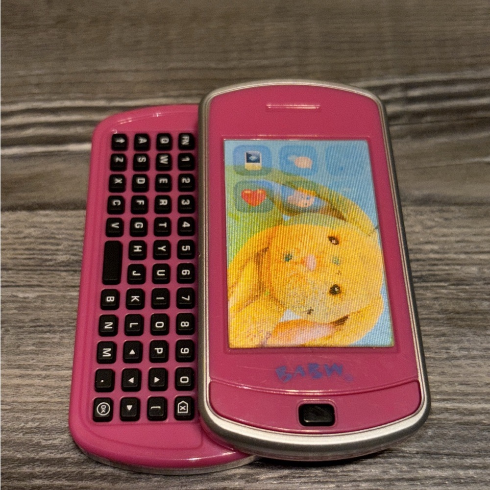 Build-A-Bear Pink Slider Cell Phone with QWERTY Keyboard